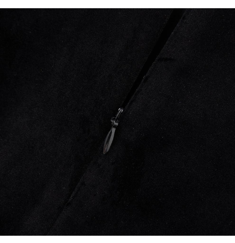 French Chic Beaded Velvet Jacket & Swing Midi Skirt Set