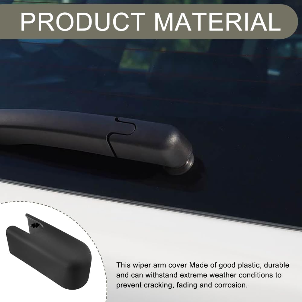 Rear Windshield Wiper Arm Cover Cap, Rear Wiper Cover, Rust-Proof Wipers Arm Nut Protective Cover Replacement for Ford Escape 2013-2019 Lincoln MKC