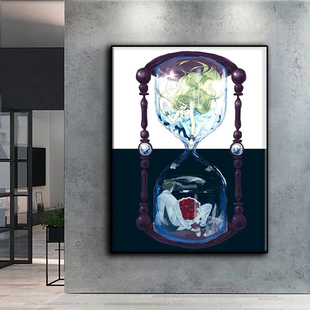 5D DIY diamantmaleri korssting jente i timeglassflaske diamantbroderi mosaikk veggkunst hjemmedekorasjon