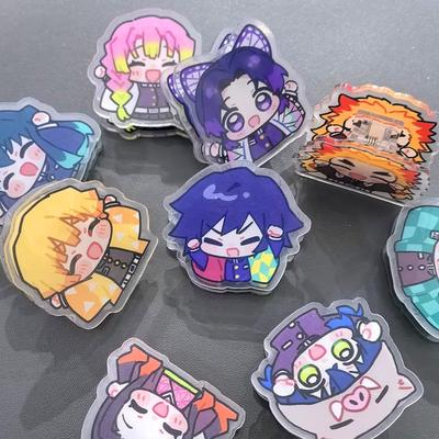 Demon Slayer Tanjiro Acrylic Double-Sided Creative Folder Clip