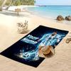 Asciugamano da Spiaggia Personalizzato Stampato Lionel Messi Logo Calcio Supporto Nome Personalizzato Testo Asciugamano Assorbente Per Sport Viaggio Regalo Speciale