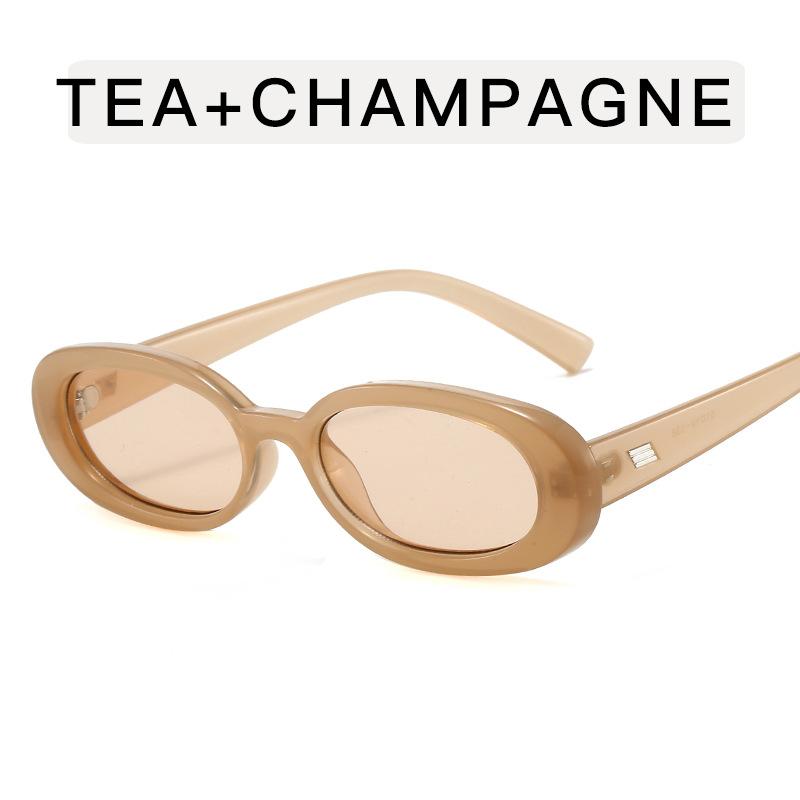 

Oval Shape Sun Glasses for Men European American Style Designer Sunglasses Women Vintage Anti-glare Women Sunglass