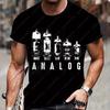 Novelty Analog Vacuum Tubes Funny Electron Valve Lover T Shirts Fashion Streetwear Birthday Gifts Summer Trending Cotton Tees