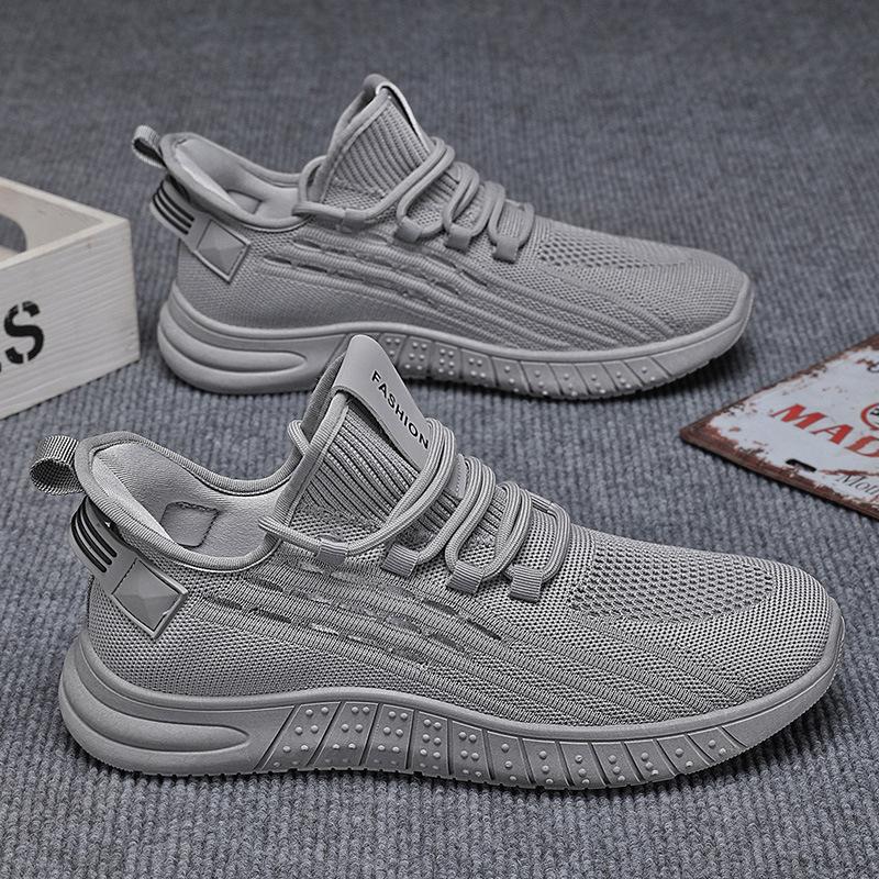 Men's shoes summer new breathable mesh shoes men's trend versatile fly-woven sports shoes casual dad shoes