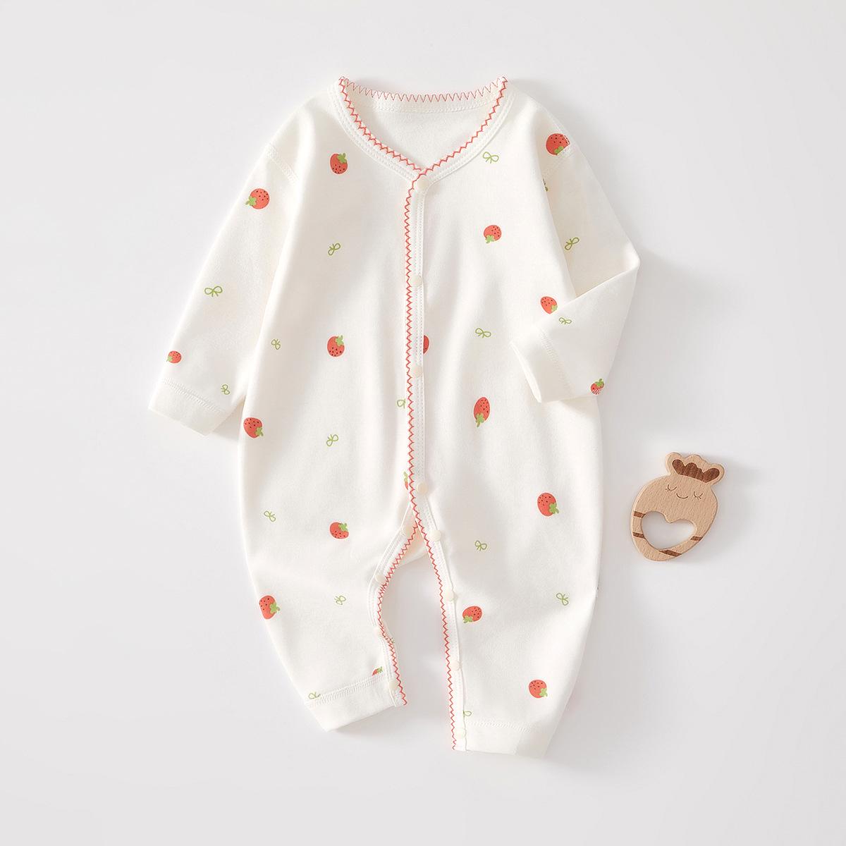 

Комбинезон из чистого хлопка без косточек для новорожденных на весну и осень - супер милый детский комбинезон Size 73