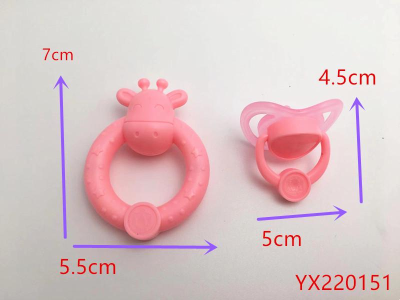 

Магнітна пустушка Набір для ляльки та слюнявчик