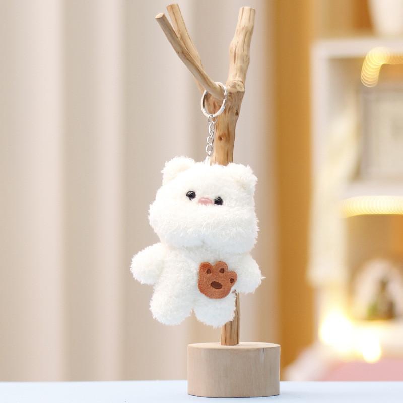 Panda Keychain Rabbit Cute Cartoon Girl Backpack Decorative Pendant Doll Plush