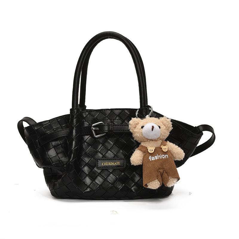 Korean Version of Temperament, High-quality Niche Design, Woven Pattern Vegetable Basket Bag, Women's Commuting Versatile Messenger Bag