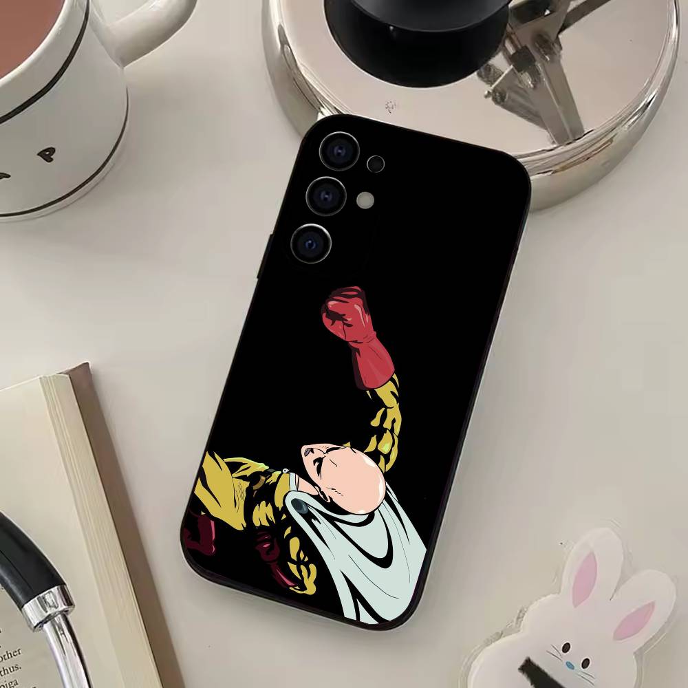 One P-Punch Anime S-Saitama M-Man Phone Case Silicone Soft For Samsung S25,S24,S21,S22,S23,S30,Ultra,S20,Plus,Fe,Lite