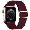 Adjustable Apple Watch Strap with Japanese Buckle - Single Loop Woven Elastic Nylon Compatible with iWatch