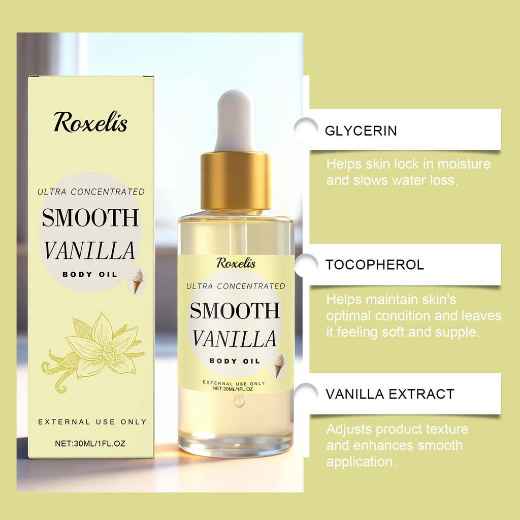 Vanilla Butter Fragrance Body Oil Nourishment Lightweight Moisturizer Leaves Skin Soft Hydrated Radiant Hot-selling Korean Brand