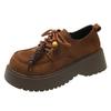 Platform British Style Small Leather Shoes Women's Autumn 2025 New Boken Women's Shoes Retro Big Head Single Shoes Brown Loafers