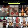 Chinese Knot Carved Gourd Pendant for Living Room Decoration or Gift