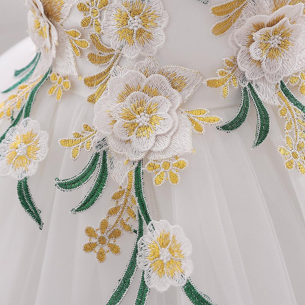 Holčička Růžové šaty Elegantní Princezna Narozeninová párty Plesové šaty Volánky pro děti Večerní Luxusní šaty Slavnostní kostýmy