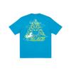 FW21 Da One Cartoon Print Crewneck T-shirt Unisex Tops Petrol-Blue P21TS055