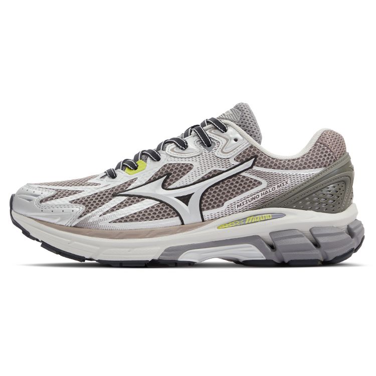 Mizuno Halo Mix Unisex Low Top Running Shoes Meteor Gray Mesh D1GH240803 38