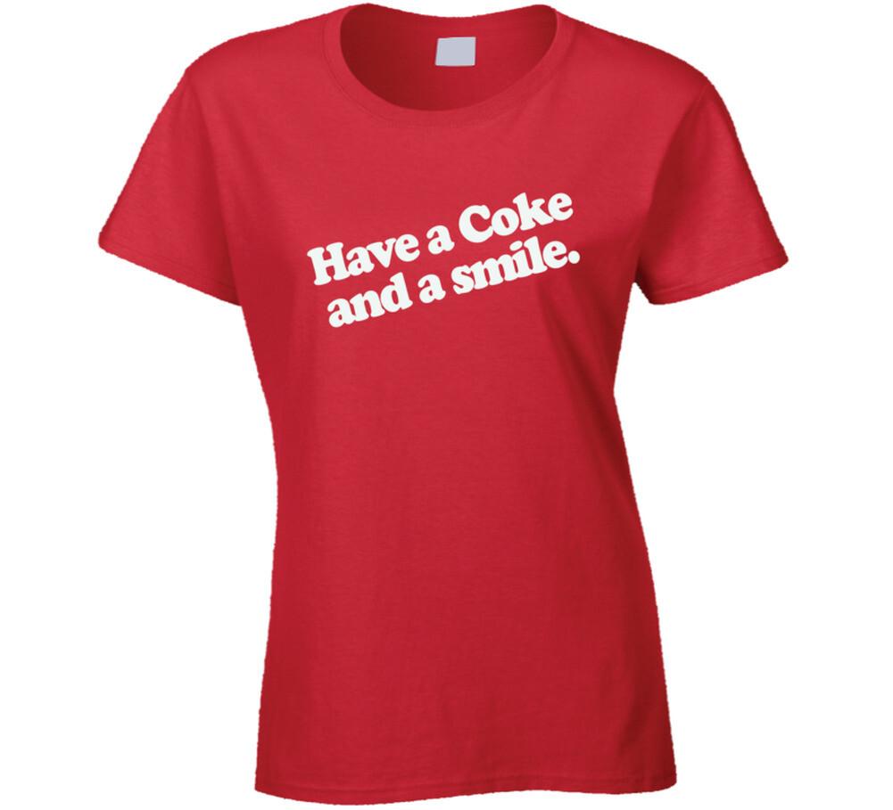 Футболка Have a Coke and a Smile Мужские Женские Футболки Топ S