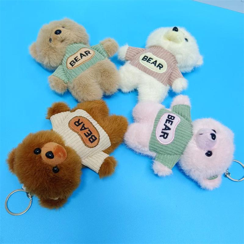 4-inch Plush Pendant Cute Little Rabbit Doll Keychain Doll Bag Hanging Ornament Pendant Plush