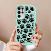 Cute Pet Paw Prints Case for Samsung Galaxy S20 FE S23 Plus A25 S21 S22 Ultra A26 S25 S24 Soft Phone Cover A54 A55 A34 A24 A35