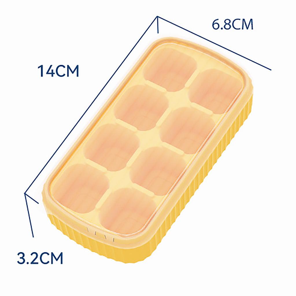 Silicone   Tray Easy Release Flexible 8   Trays  Ice Trays with Removable Lid for   Cocktail Whisky