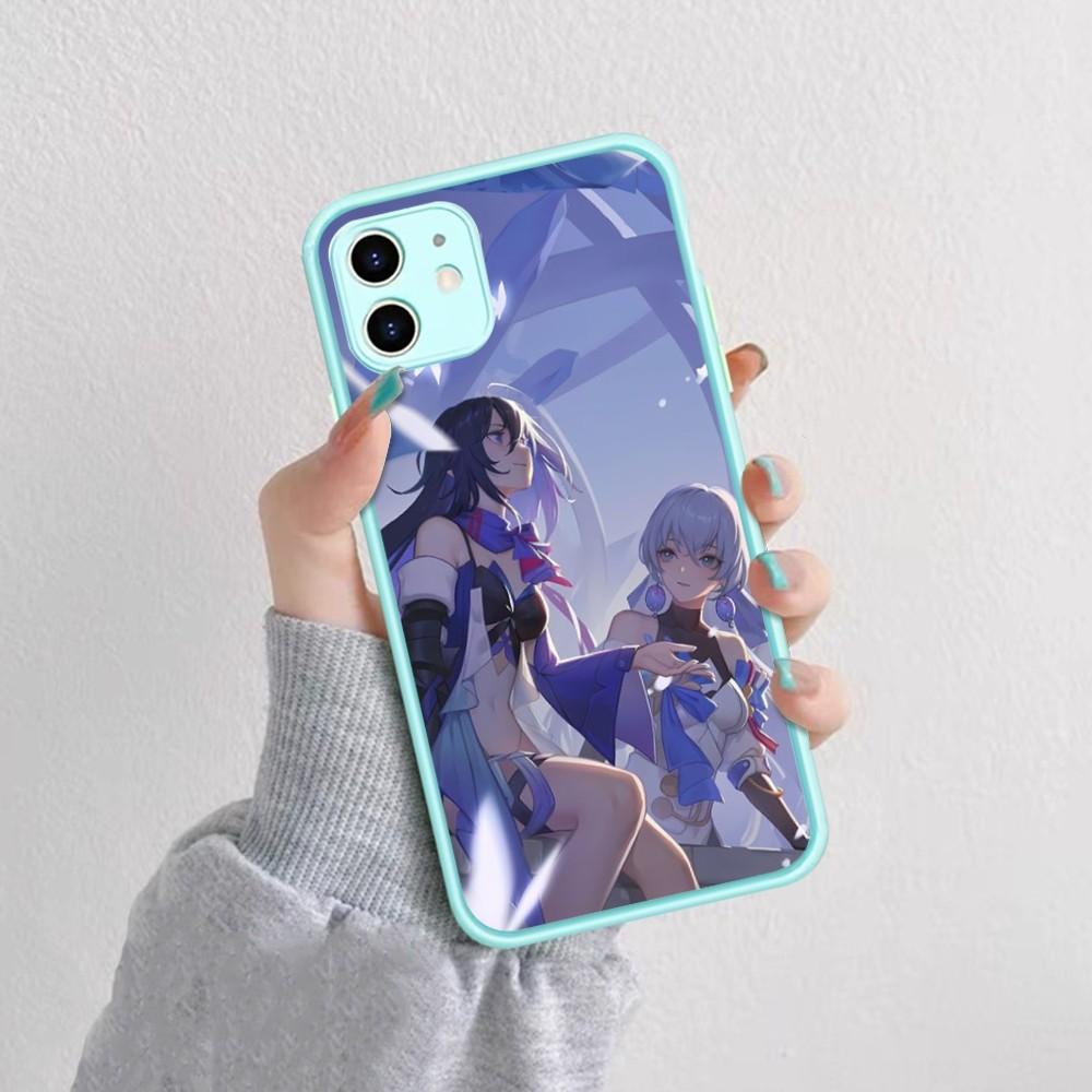 Honkai Game S-Star R-Rail Phone Case For IPhone 14 11 12 13 Mini Pro Max 8 7 Plus X XR XS MAX Translucent Matte Cover