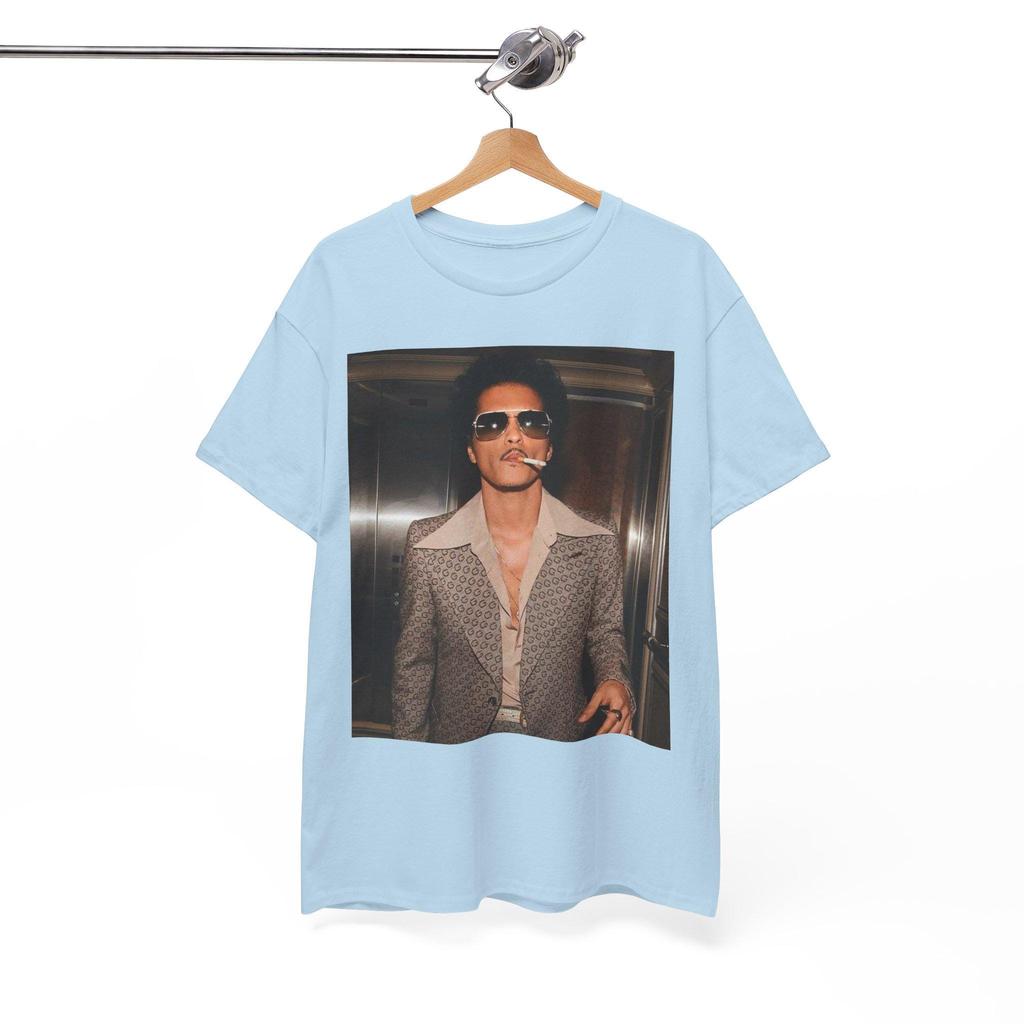 Bruno Retro Love Concert Tshirt Vintage Singer Portrait Graphic Short Sleeve Tee Unisex Casual Streetwear Tops For Music Fan