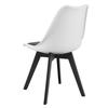 MARK chair black and white / black legs x 2