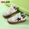 Children's Moral Training Shoes 2025 Spring and Autumn New Leather Waterproof Non-slip Lightweight Versatile Boys and Girls Casual Sports Shoes