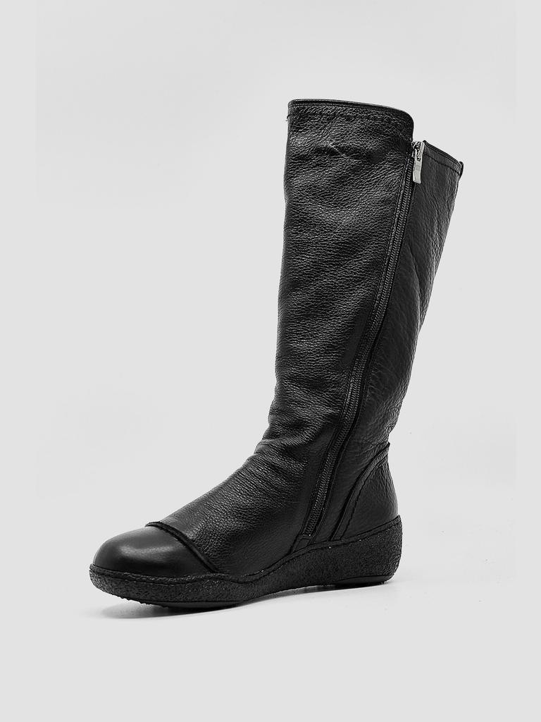 Gisse Genuine Leather Mid-Long Fur Boots Gis-22215