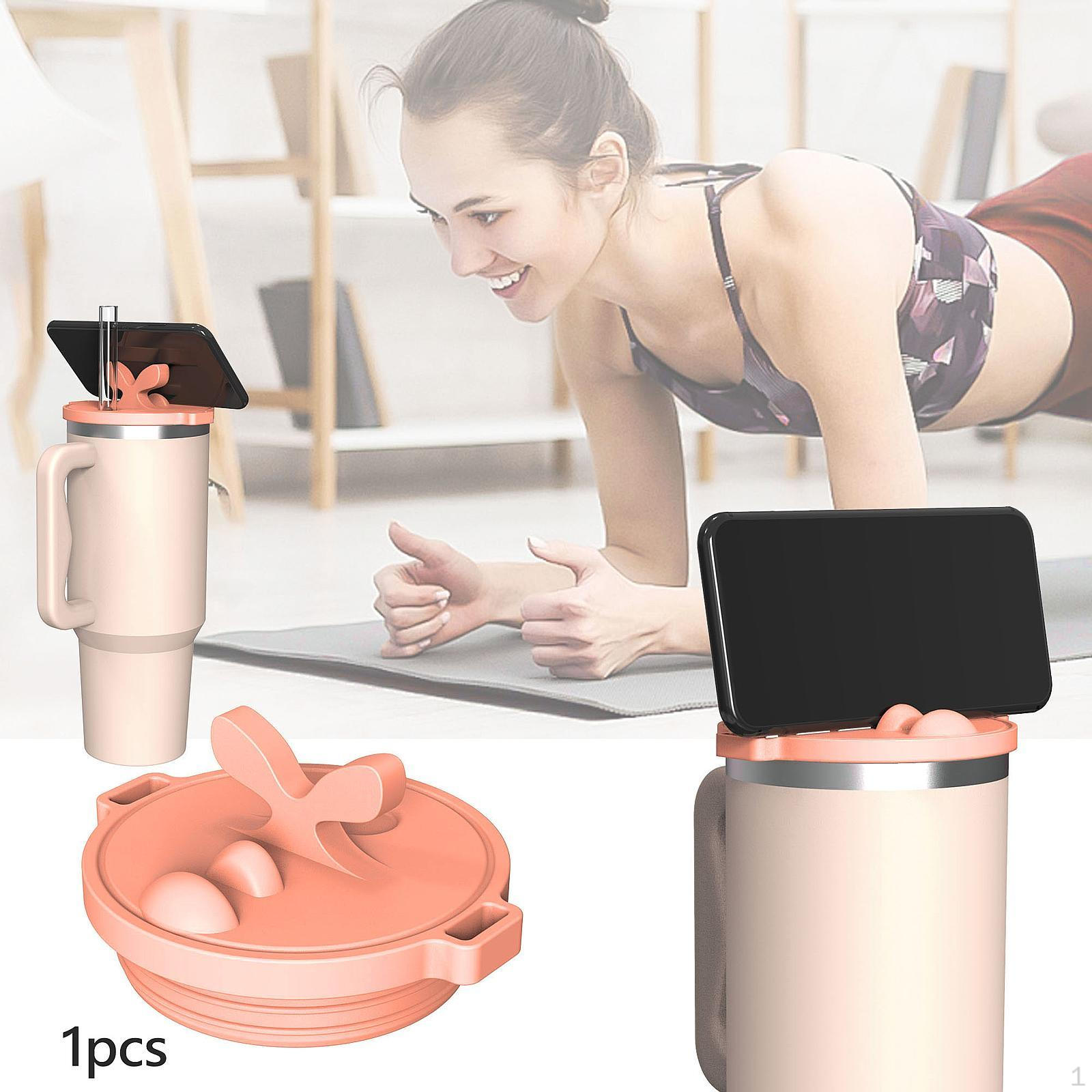 

40 унцій Силіконова кришка Тримач для телефону Пляшка Захист від пилу Портативна герметична замінна банка помаранчевий