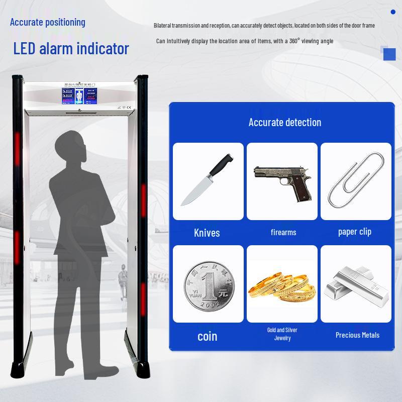 Two-Way Security Exam Room Mobile Phone Detector Gate with Electronic Precious Metal Detection