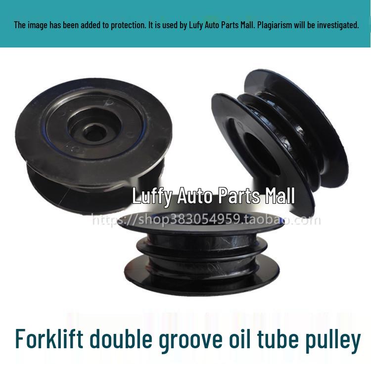 Forklift Plastic Double Groove Mast Pulley Wheel, Universal Fit