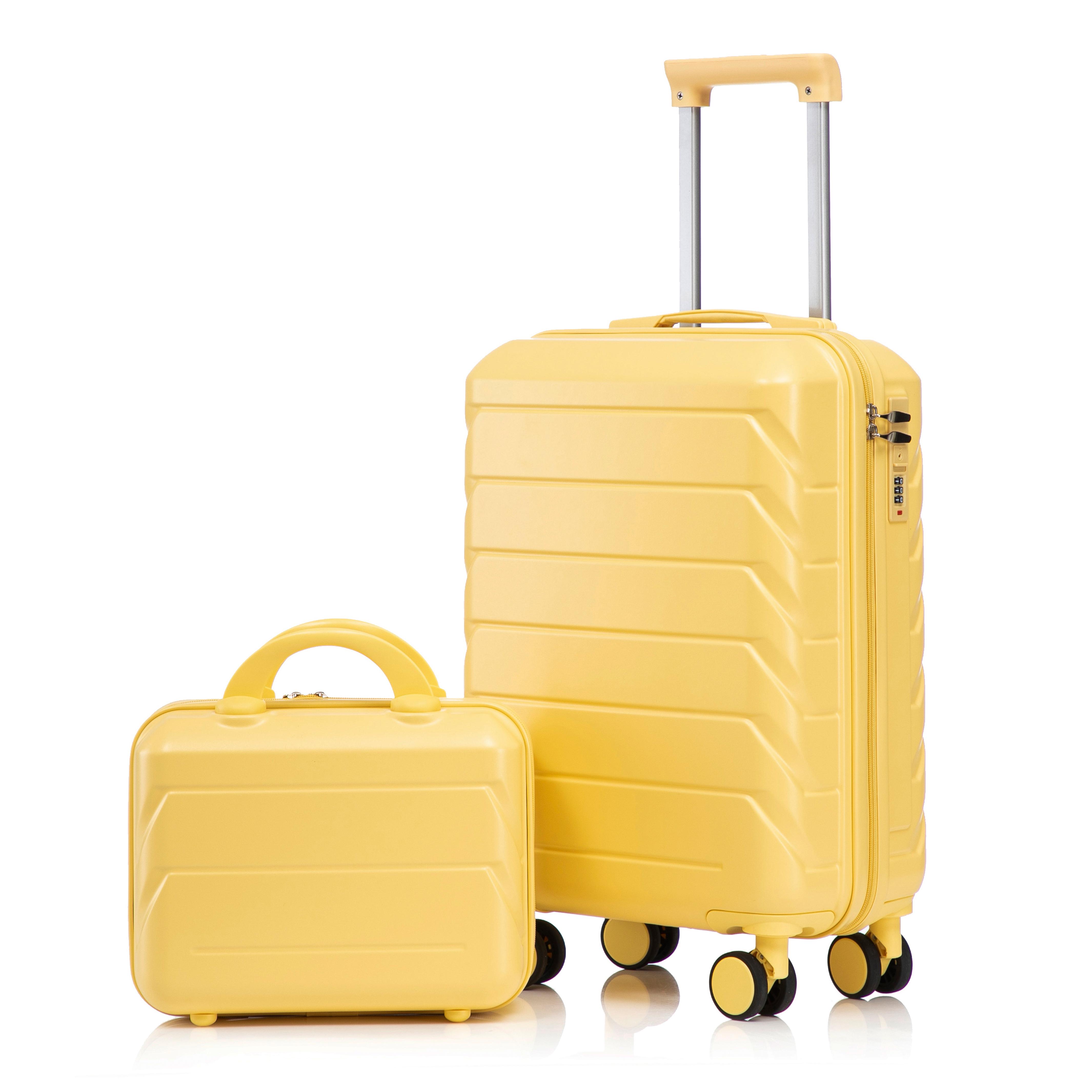 14 /19 2-Piece ABS Spinner Suitcase