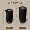 BOTTLE tumbler 500ml one-touch opening leak-proof vacuum insulated heat retention cold stainless steel portable mug black