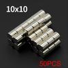 10x10mm Silný neodymový magnet N35 NdFeB Permanentní magnetické imanes Kulaté Super silné magnetky na ledničku DIY