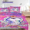 Unicorn Art Portrait Bedding, Duvet Cover, Pillowcase, Home Decoration, Birthday Gift (1 * Duvet Cover+2 * Pillowcase, Coreless)