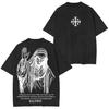 Pánské tričko Král Balduin IV Království nebeské Kříž Jeruzaléma Grafické tričko Vintage praná bavlna Oversized Streetwear Hip Hop Top