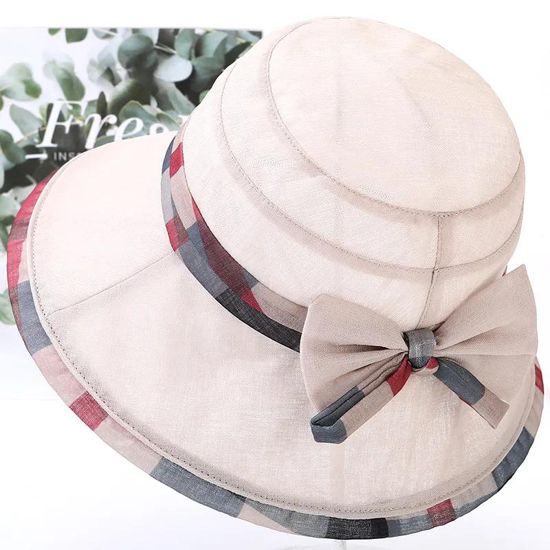 

WTEMPO Women s Solid Color Spring Summer Wide Brim Sun Hats Foldable Fashion Sun Protection Adjustable Cool Hats 1pc бежевый