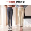 Lamb Wool Nine-point Leggings Can Be Worn Outside, High Waist, High Elastic and Tight, Thin Autumn and Winter Women's Thermal Pants