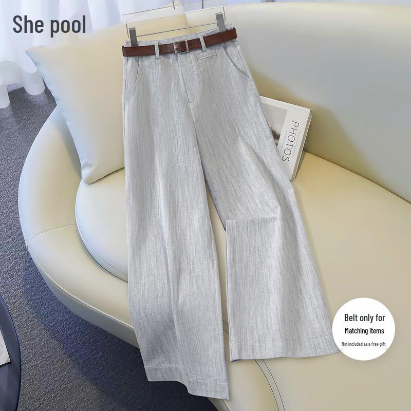 Women s High-Waist Wide-Leg Cropped Commuter Pants L