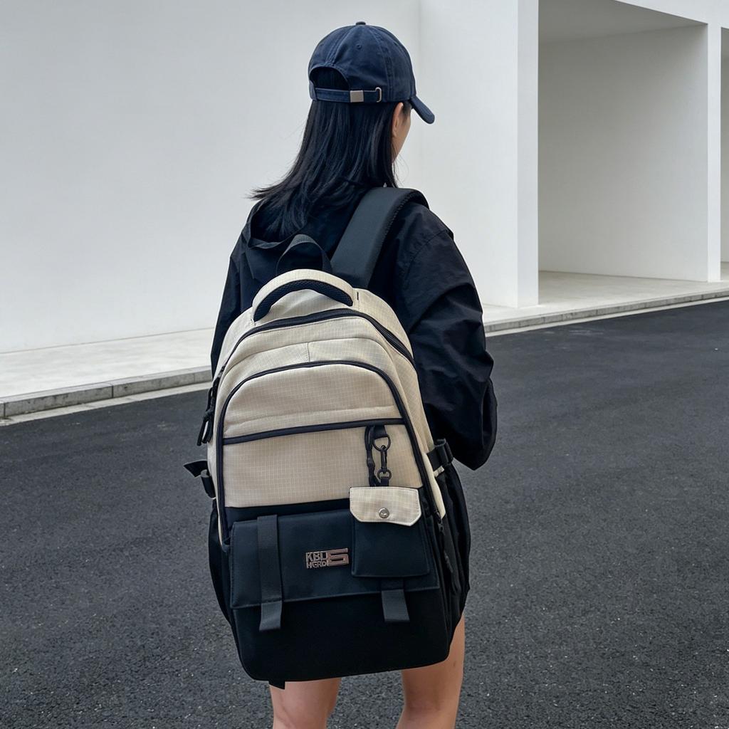 Schoolbag Large Capacity School Bag Female Junior High School Student Backpack Male Elementary School Sports Computer Backpack Leisure Travel