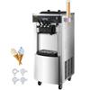 Soft Ice Cream Machine 2200W Commercial Vertical Soft Ice Cream Maker Machine 5.3 To 7.4 Gallons Per Hour Ice Cream Machine for Restaurants Bars Cafes