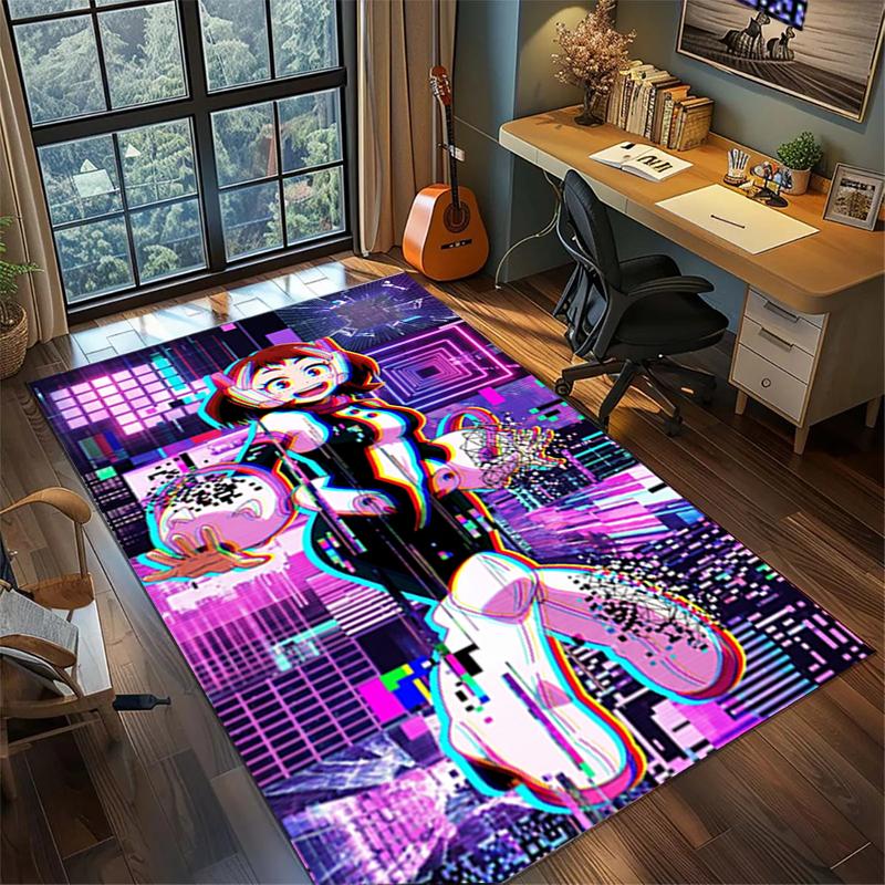 Tappeto Grande per Camera da Letto My Hero Academia Tappeto da Area Antiscivolo Lavabile Decorazione Stanza Gamer