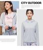 Women's Hooded Sun Protection Jacket: 2024 Summer Lightweight, Long-Sleeve, Breathable, Solid Color, Thin Knit Design