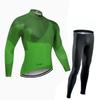 Long Sleeve Cycling Jersey Set Breathable Performance Wear Road Racing Training