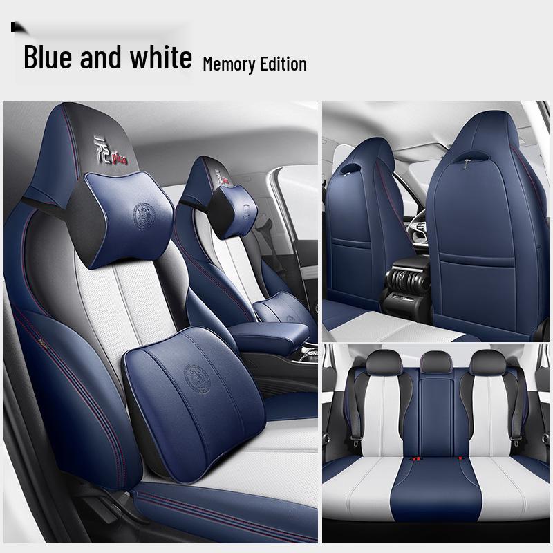 BYD Yuan Plus All-Season Leather Car Seat Covers, Full Wrap for Five Seats