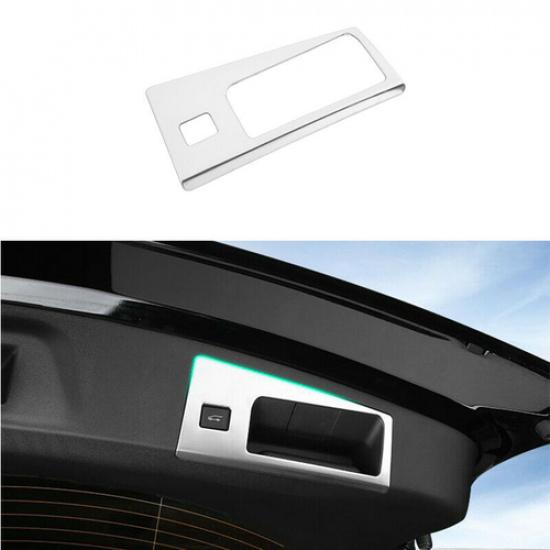 For Cadillac XT5 2016- Car Silver Tailgate Trunk Rear Door Handle Cover Trim