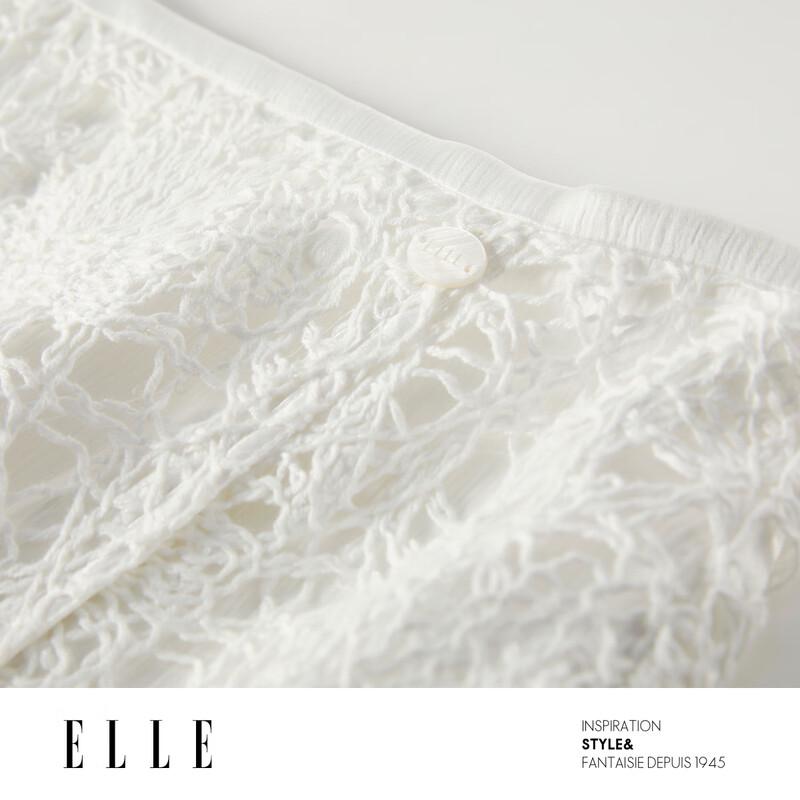 ELLE Lace Design High-Waist Mermaid Skirt