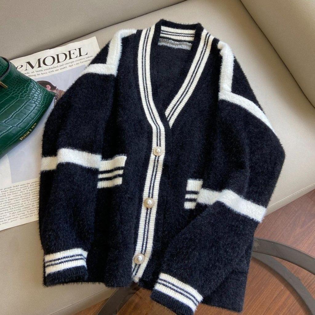 Little Fragrance Korean Style Double-Sided Fleece Winter Cardigan Jacket A151 – Fashionable and Versatile