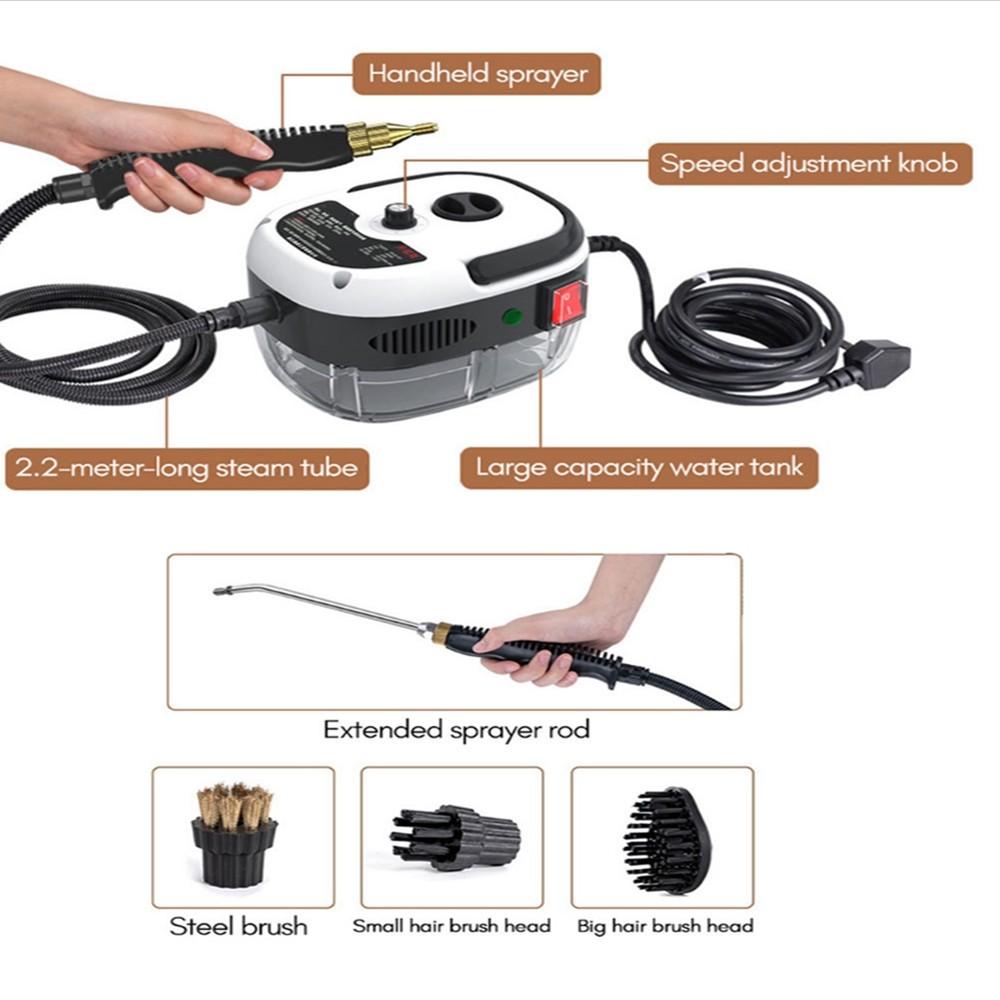 2500W Steam Cleaning Device Household Multifunctional Steam Cleaner High Temperature Sterilization Air Conditioning Range Hood